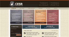Desktop Screenshot of cesr.cz