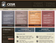 Tablet Screenshot of cesr.cz